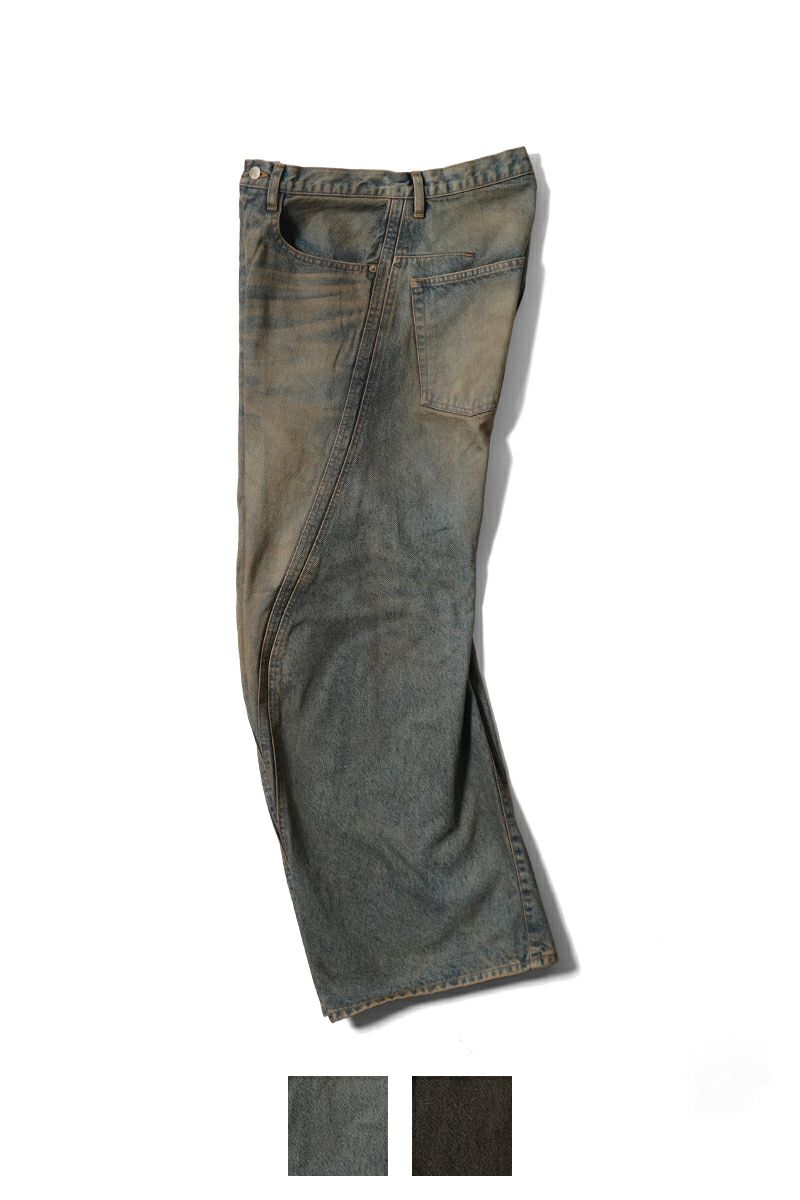 NVRFRGT(ネバーフォーゲット)3D TWISTED WIDE LEG JEANS 3Dツイステッドワイドレッグジーンズ NF251P14A