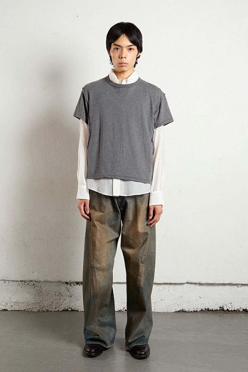 NVRFRGT(ネバーフォーゲット)3D TWISTED WIDE LEG JEANS 3Dツイステッドワイドレッグジーンズ NF251P14A -1