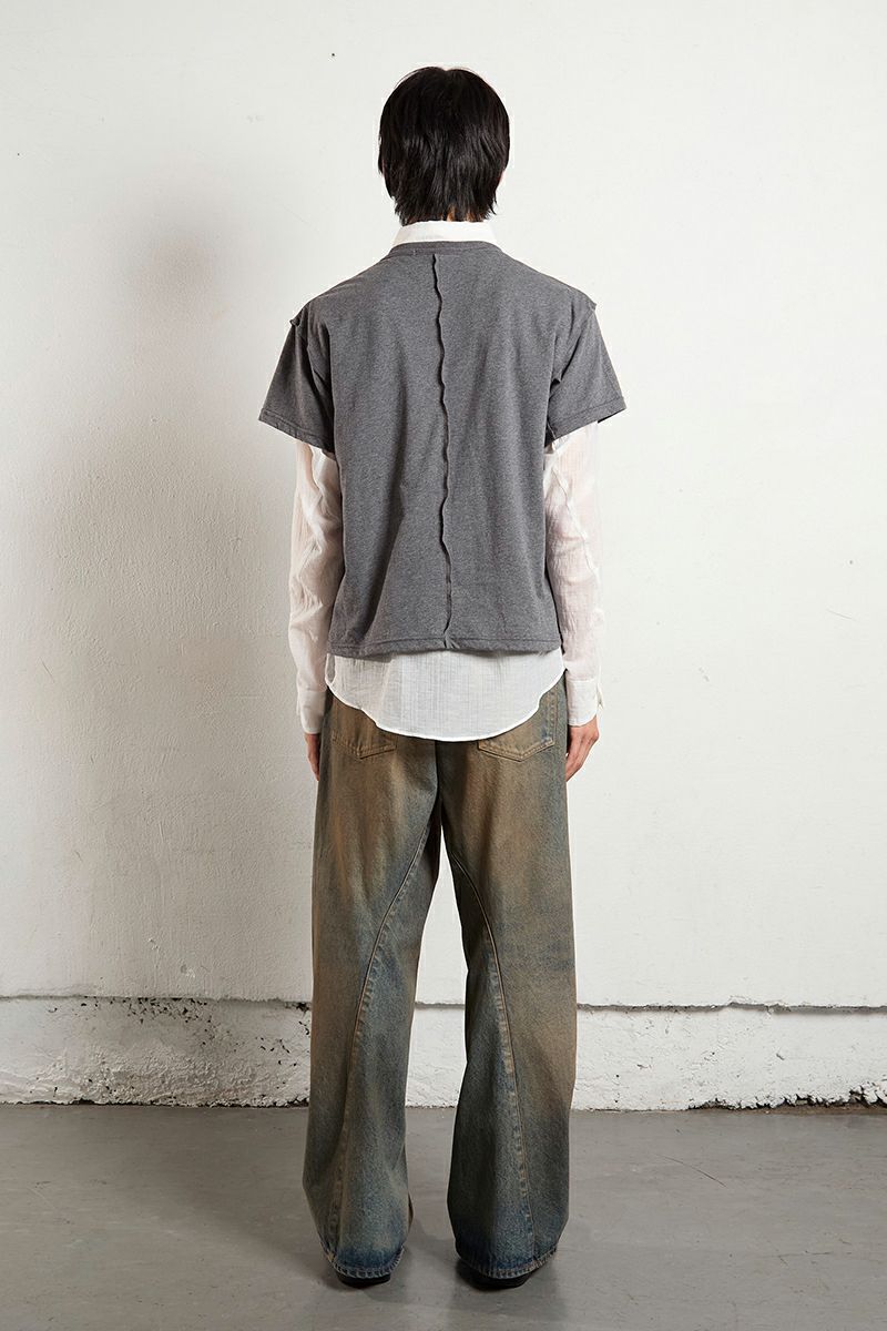 NVRFRGT(ネバーフォーゲット)3D TWISTED WIDE LEG JEANS 3Dツイステッドワイドレッグジーンズ NF251P14A -3