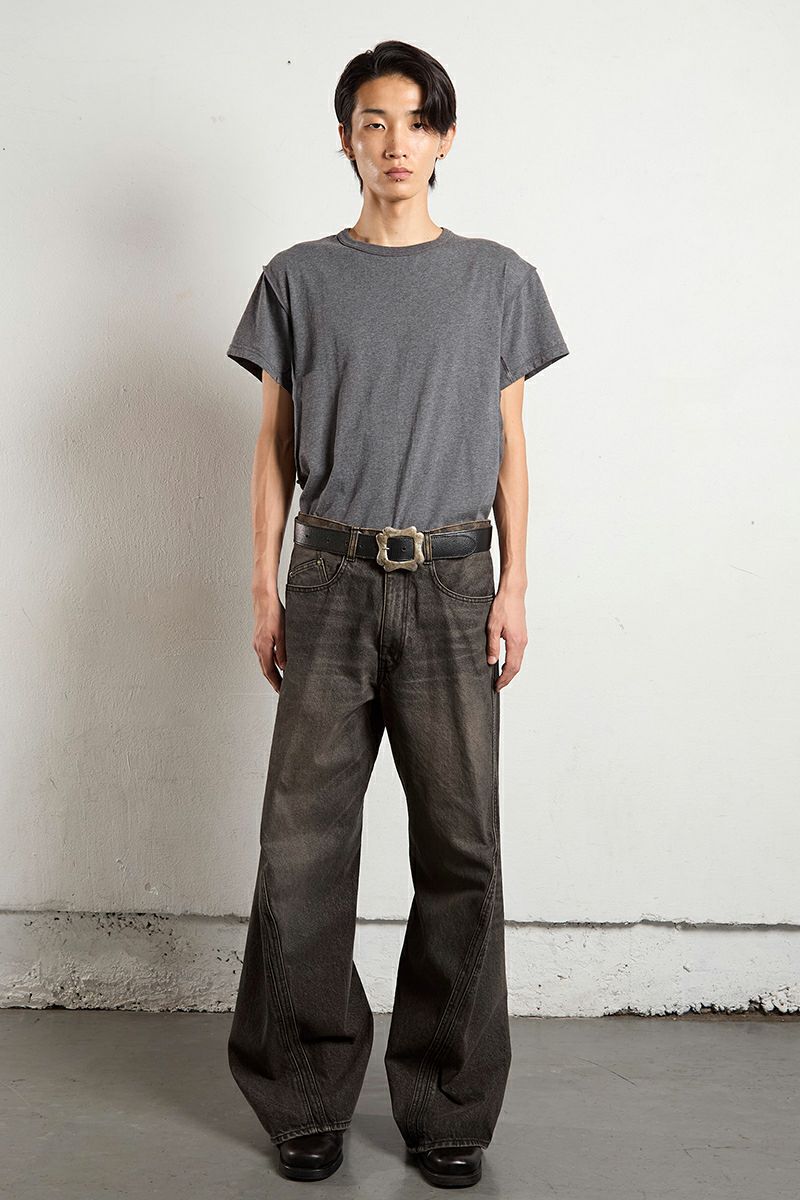 NVRFRGT(ネバーフォーゲット)3D TWISTED WIDE LEG JEANS 3Dツイステッドワイドレッグジーンズ NF251P14A -4