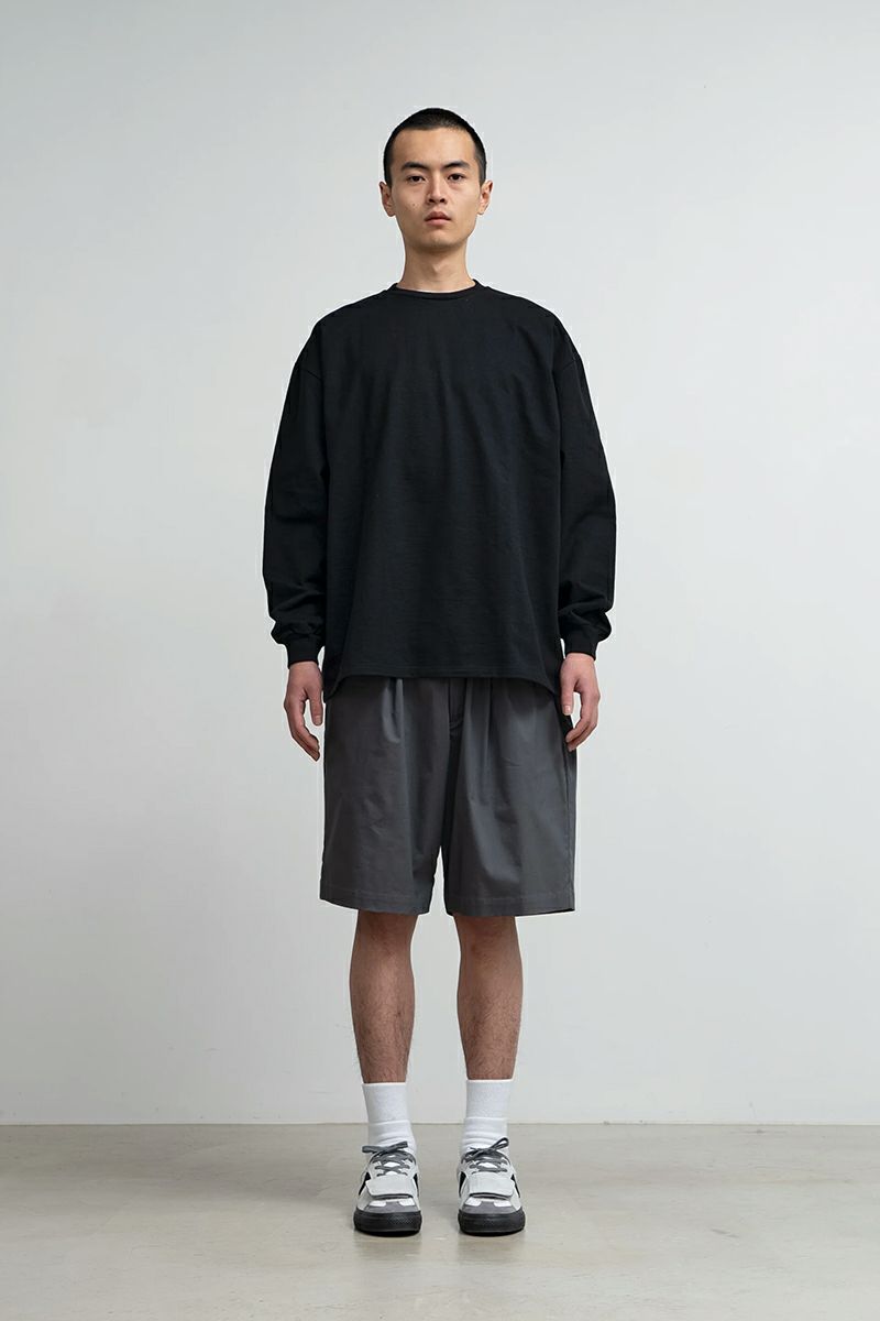 Graphpaper(グラフペーパー)Solotex Twill Wide Chef Shorts ソロテックスツイルワイドシェフショーツ GM251-40328B -1