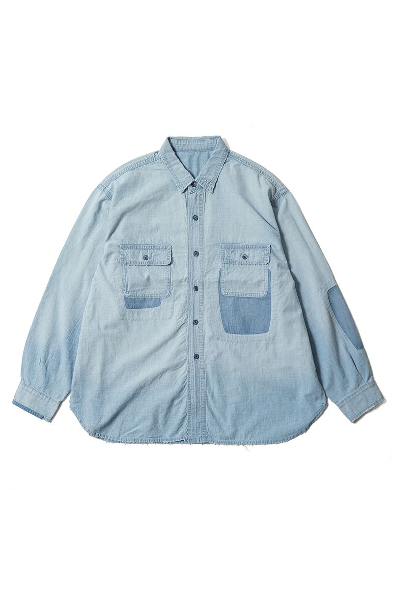 Porter Classic(ポータークラシック)SHAWSHANK CHAMBRAY WORK SHIRT CUSTOM ショーシャンクシャンブレーワークシャツカスタム PC-005-3230 -2