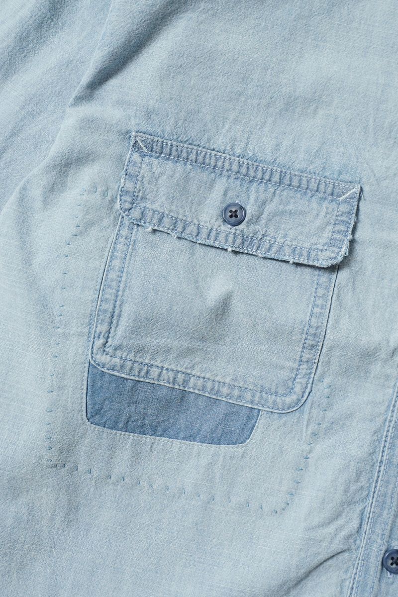 Porter Classic(ポータークラシック)SHAWSHANK CHAMBRAY WORK SHIRT CUSTOM ショーシャンクシャンブレーワークシャツカスタム PC-005-3230 -6
