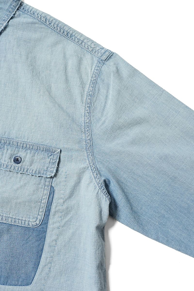 Porter Classic(ポータークラシック)SHAWSHANK CHAMBRAY WORK SHIRT CUSTOM ショーシャンクシャンブレーワークシャツカスタム PC-005-3230 -9