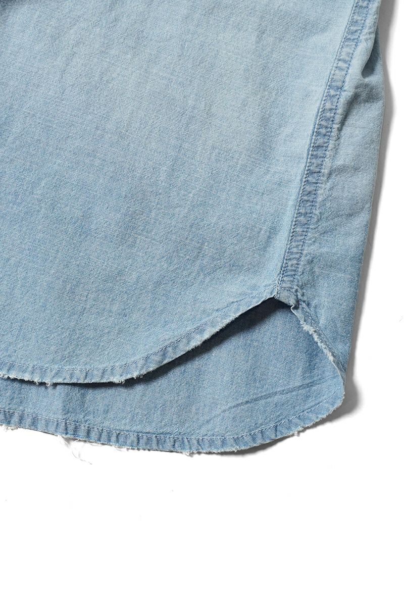 Porter Classic(ポータークラシック)SHAWSHANK CHAMBRAY WORK SHIRT CUSTOM ショーシャンクシャンブレーワークシャツカスタム PC-005-3230 -12