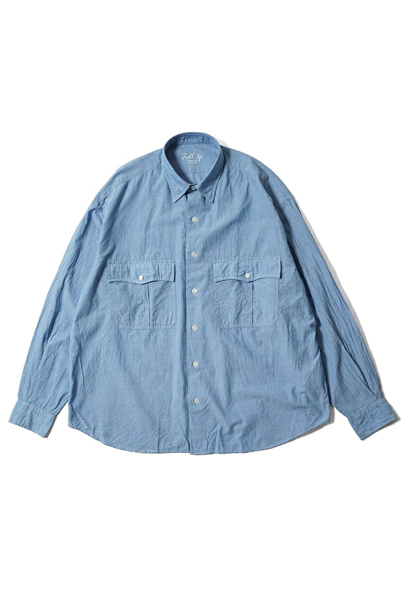 Porter Classic(ポータークラシック)ROLL UP CHAMBRAY SHIRT ロールアップシャンブレーシャツ PC-016-3361 -2