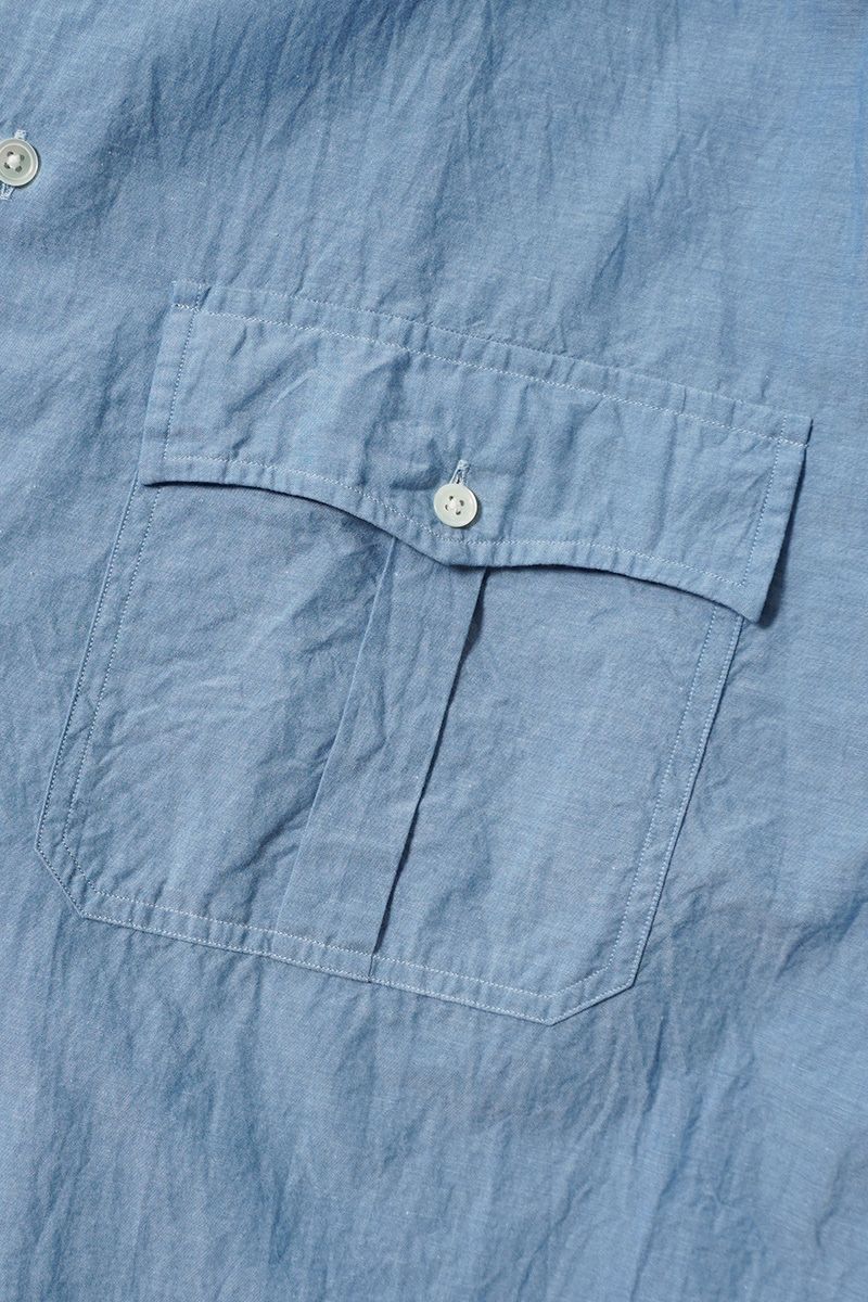 Porter Classic(ポータークラシック)ROLL UP CHAMBRAY SHIRT ロールアップシャンブレーシャツ PC-016-3361 -5