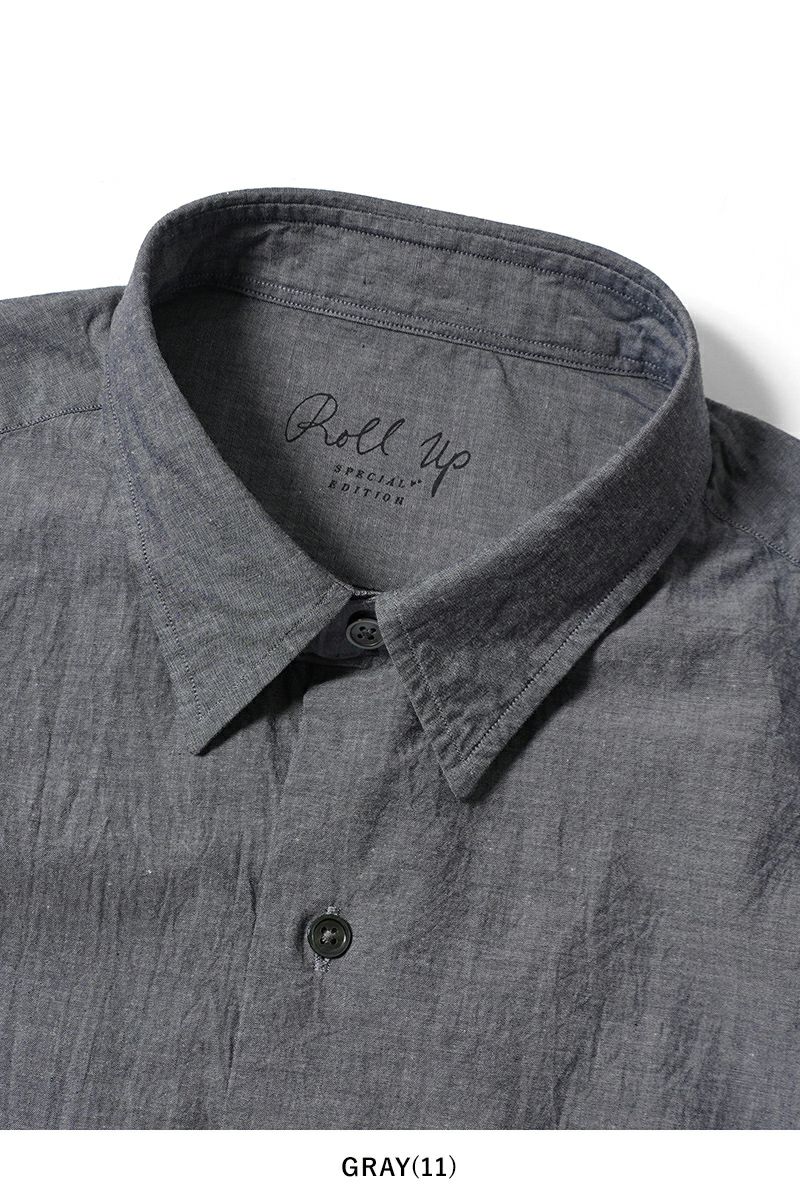 Porter Classic(ポータークラシック)ROLL UP CHAMBRAY SHIRT ロールアップシャンブレーシャツ PC-016-3361 -11