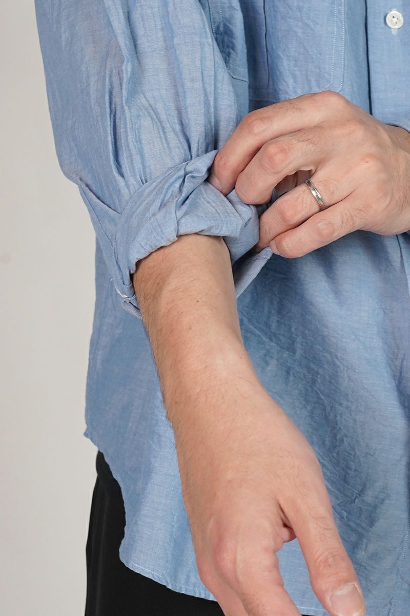 Porter Classic(ポータークラシック)ROLL UP CHAMBRAY SHIRT ロールアップシャンブレーシャツ PC-016-3361