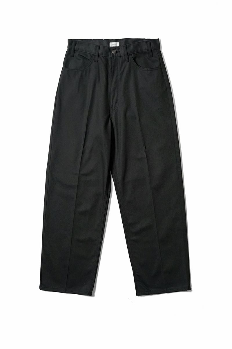 CIOTA (シオタ)TC Twill 4 Pocket Pants (Baggy) TCツイル4ポケットパンツ バギー Black ブラック PTLM-164