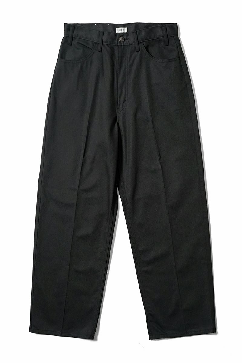 CIOTA (シオタ)TC Twill 4 Pocket Pants (Baggy) TCツイル4ポケットパンツ バギー Black ブラック PTLM-164 -14