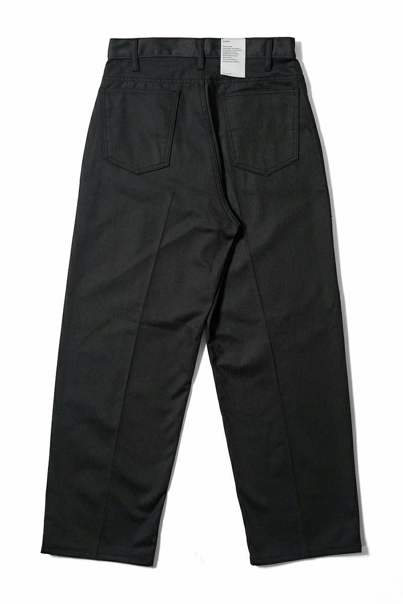 CIOTA (シオタ)TC Twill 4 Pocket Pants (Baggy) TCツイル4ポケットパンツ バギー Black ブラック PTLM-164 -15