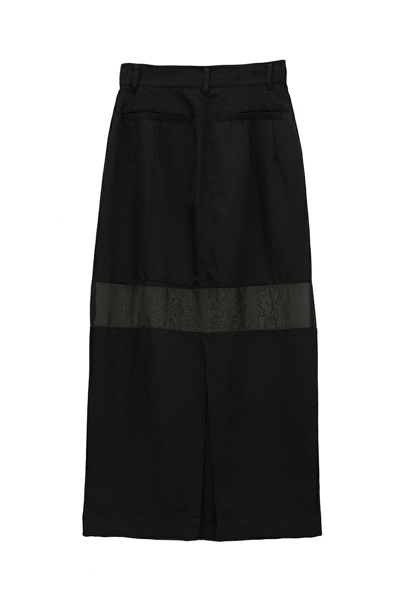 CLANE(クラネ)SHEER SWITCHING STRAIGHT SKIRT シアースイッチングストレートスカート 18109-6052 -15