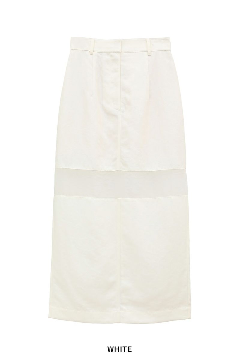 CLANE(クラネ)SHEER SWITCHING STRAIGHT SKIRT シアースイッチングストレートスカート 18109-6052 -20