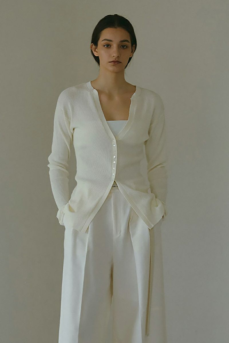 ETRE TOKYO(エトレトウキョウ)シアーリブニットカーディガン 1225211084 -12