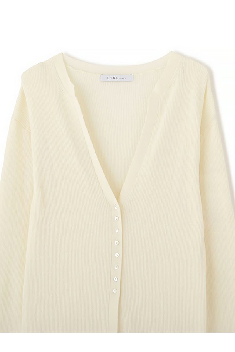 ETRE TOKYO(エトレトウキョウ)シアーリブニットカーディガン 1225211084 -17