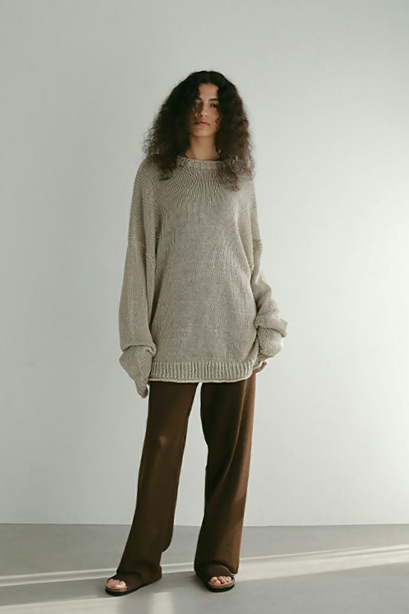 ETRE TOKYO(エトレトウキョウ)ソフトシアーワイドニットパンツ 1225220092 -4