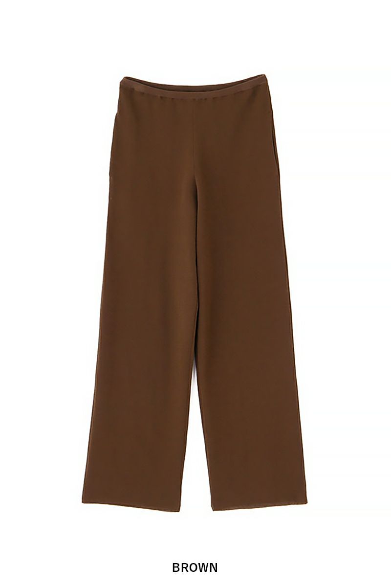 ETRE TOKYO(エトレトウキョウ)ソフトシアーワイドニットパンツ 1225220092 -20