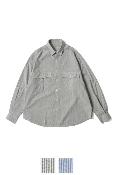 Porter Classic(ポータークラシック)ROLL UP STRIPE SHIRT ロールアップストライプシャツ PC-016-3357