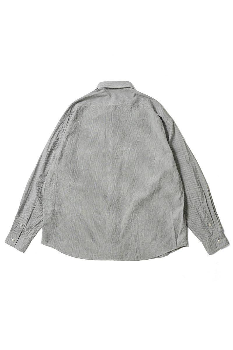 Porter Classic(ポータークラシック)；ROLL UP STRIPE SHIRT ロールアップストライプシャツ PC-016-3357；02