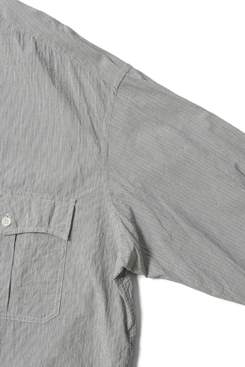 Porter Classic(ポータークラシック)；ROLL UP STRIPE SHIRT ロールアップストライプシャツ PC-016-3357；04