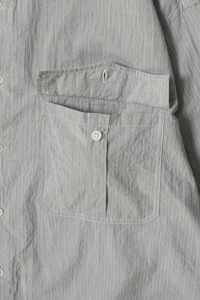 Porter Classic(ポータークラシック)；ROLL UP STRIPE SHIRT ロールアップストライプシャツ PC-016-3357；05