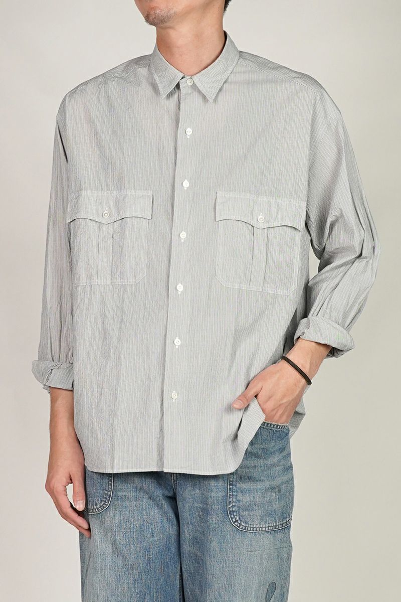Porter Classic(ポータークラシック)ROLL UP STRIPE SHIRT ロールアップストライプシャツ PC-016-3357 -1