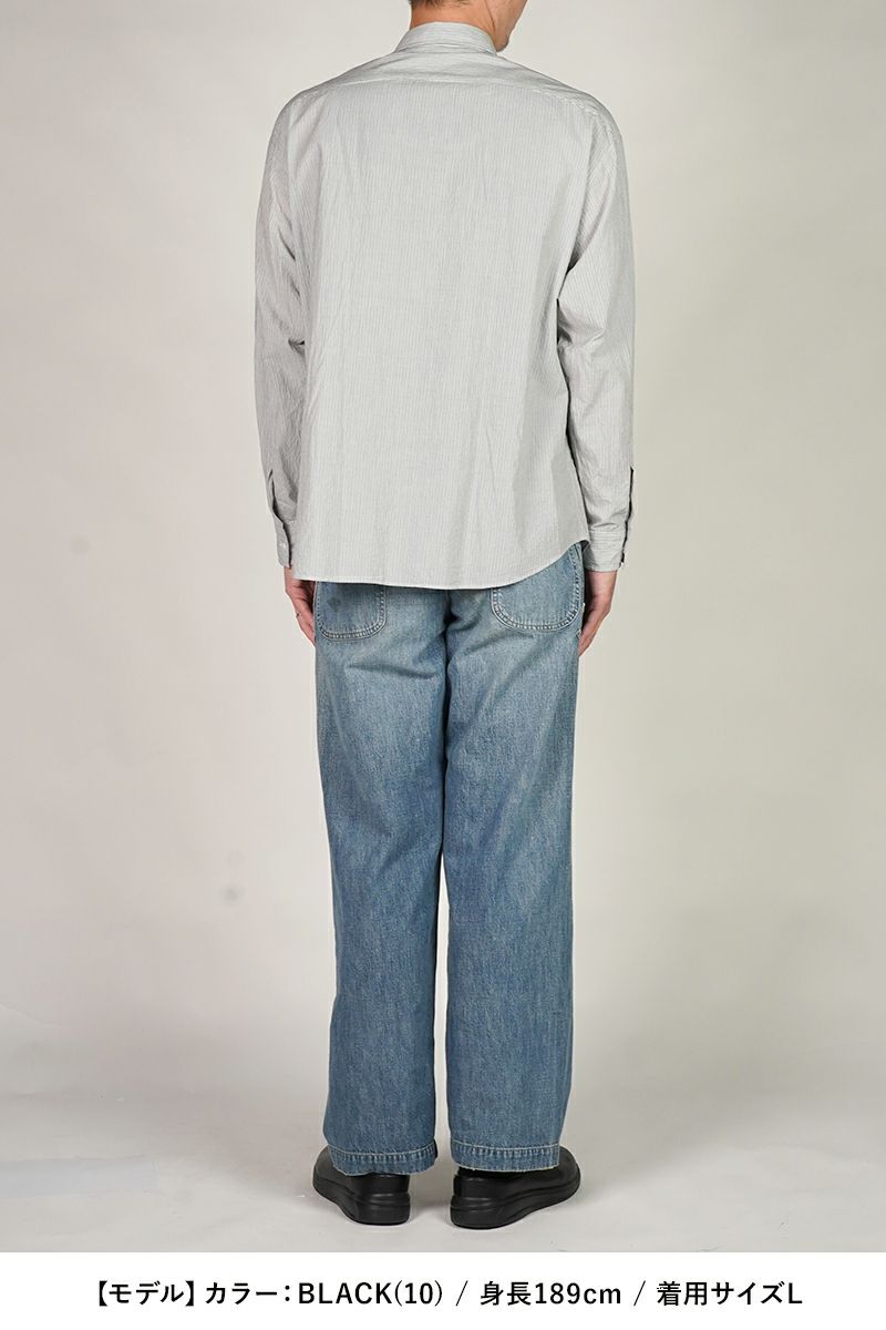 Porter Classic(ポータークラシック)ROLL UP STRIPE SHIRT ロールアップストライプシャツ PC-016-3357 -1