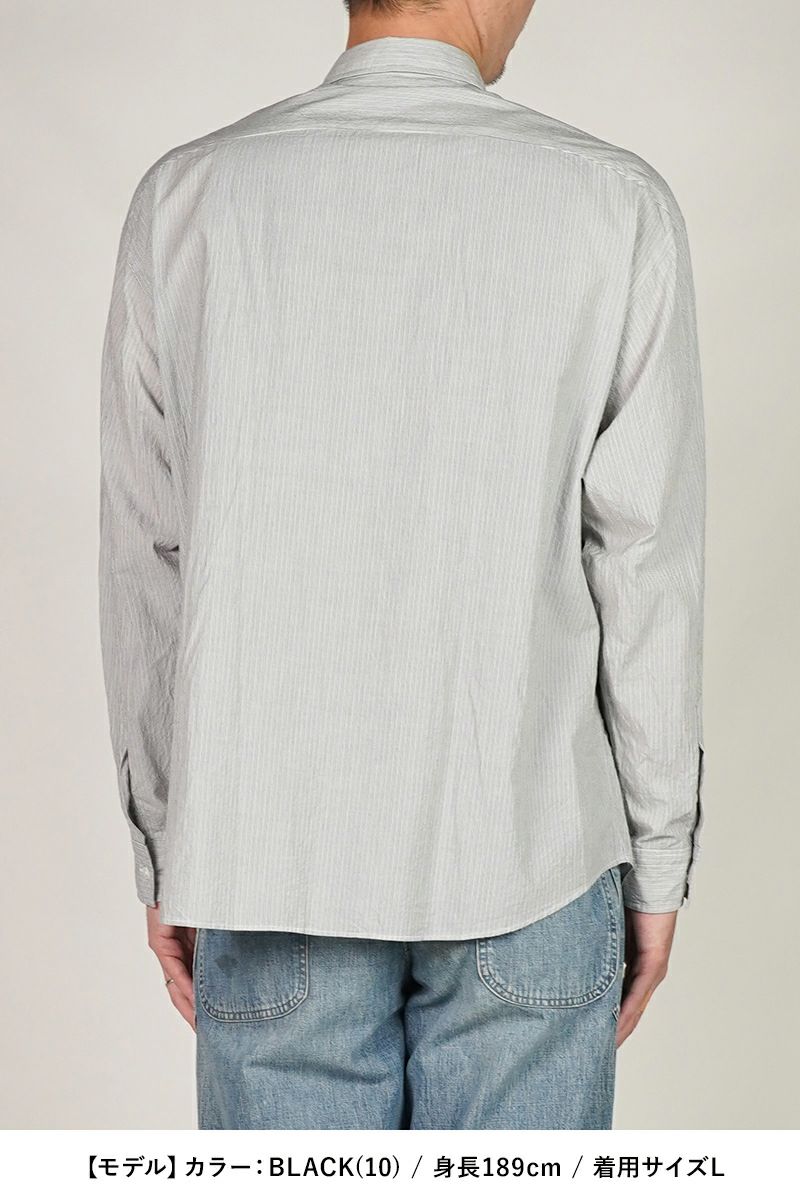 Porter Classic(ポータークラシック)ROLL UP STRIPE SHIRT ロールアップストライプシャツ PC-016-3357 -1