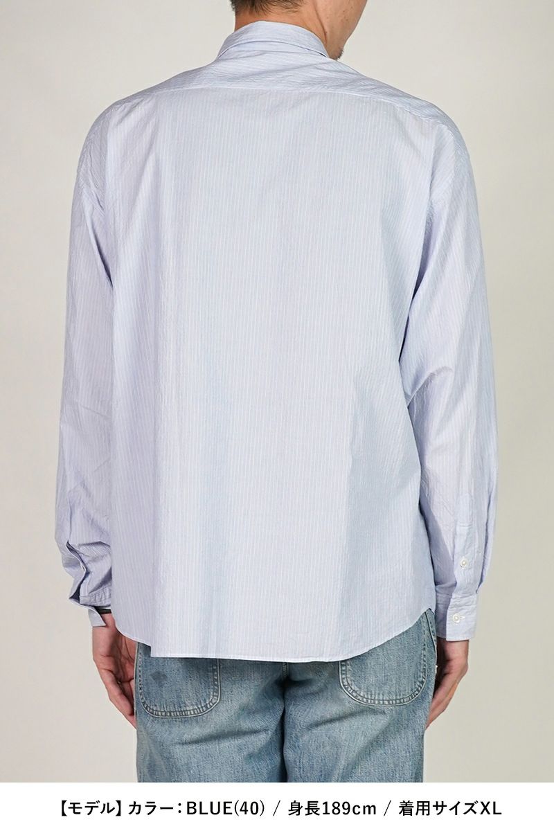 Porter Classic(ポータークラシック)ROLL UP STRIPE SHIRT ロールアップストライプシャツ PC-016-3357 -1
