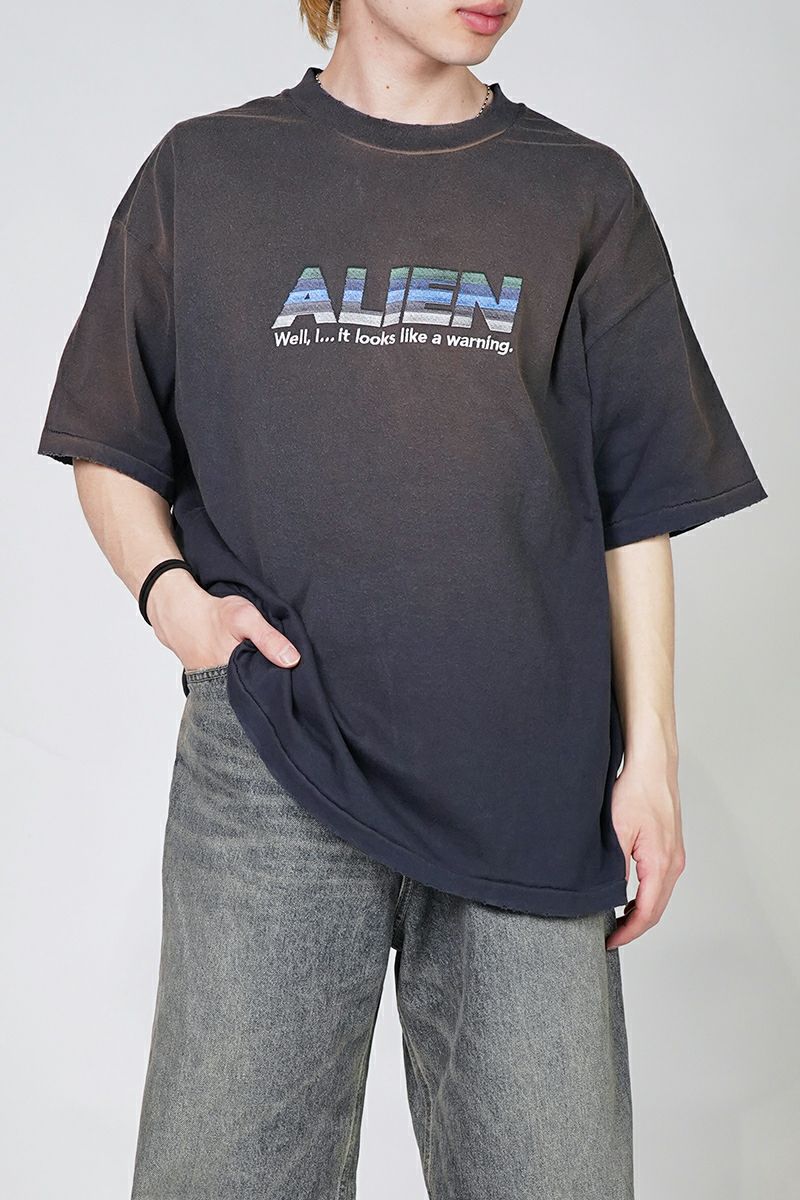 DAIRIKU(ダイリク)Alien Vintage Wash H-S Tee エイリアンヴィンテージウォッシュTシャツ 25SS CS3 -1