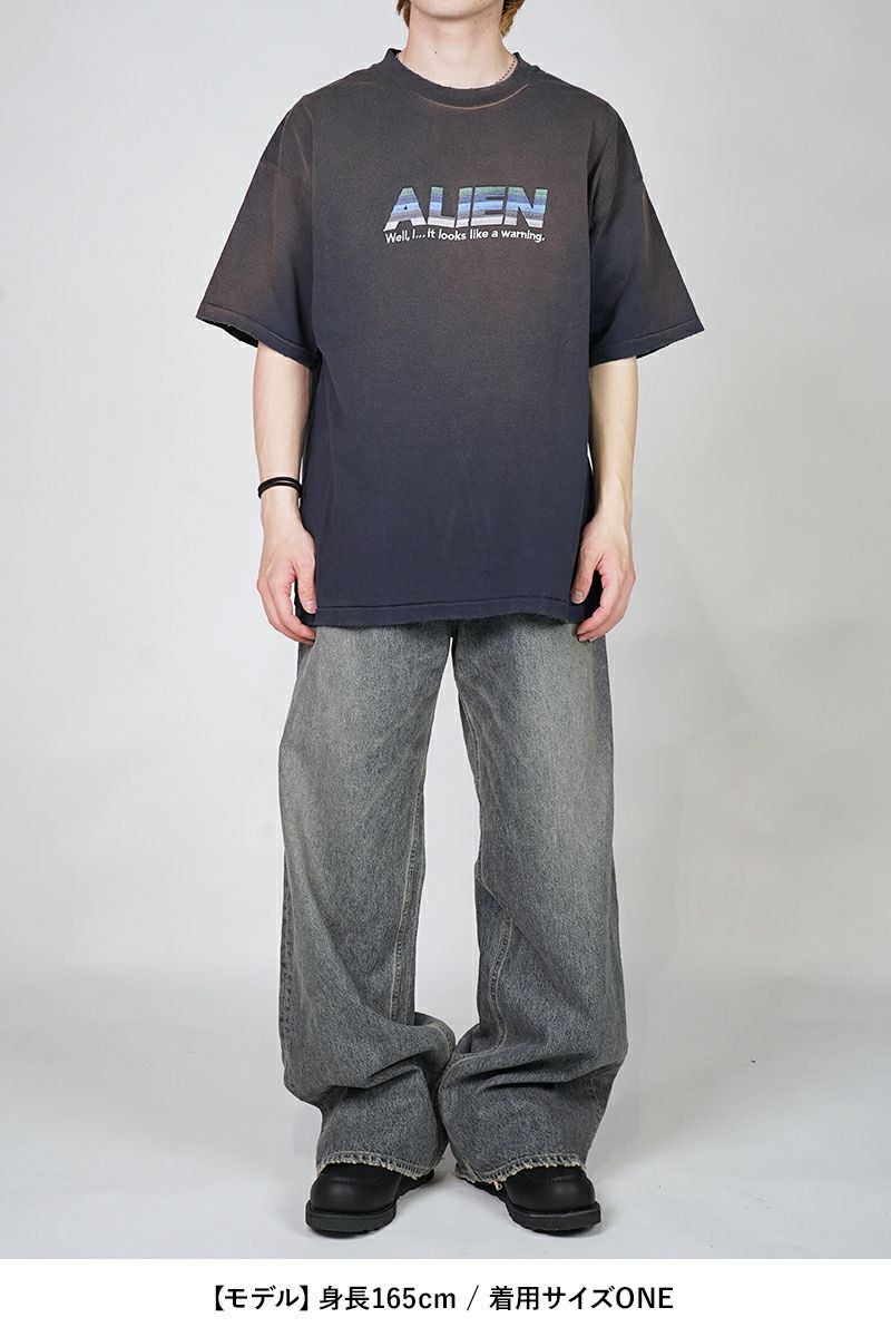 試着のみ DAIRIKU Alien Vintage Wash H-S Tee DAIRIKU - 【25SS】 