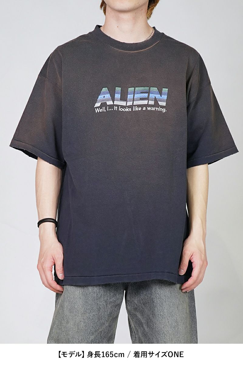 DAIRIKU(ダイリク)Alien Vintage Wash H-S Tee エイリアンヴィンテージウォッシュTシャツ 25SS CS3 -10