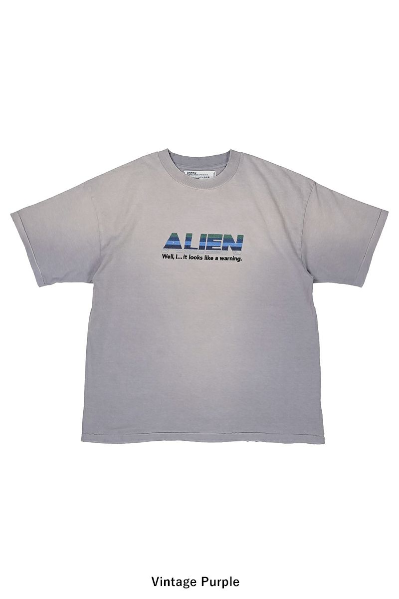 DAIRIKU(ダイリク)Alien Vintage Wash H-S Tee エイリアンヴィンテージウォッシュTシャツ 25SS CS3 -14