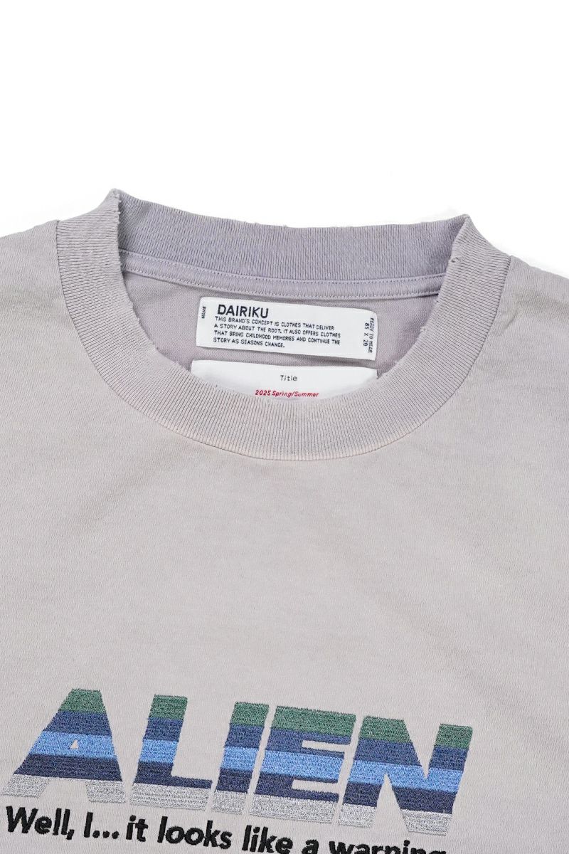 DAIRIKU(ダイリク)Alien Vintage Wash H-S Tee エイリアンヴィンテージウォッシュTシャツ 25SS CS3 -16