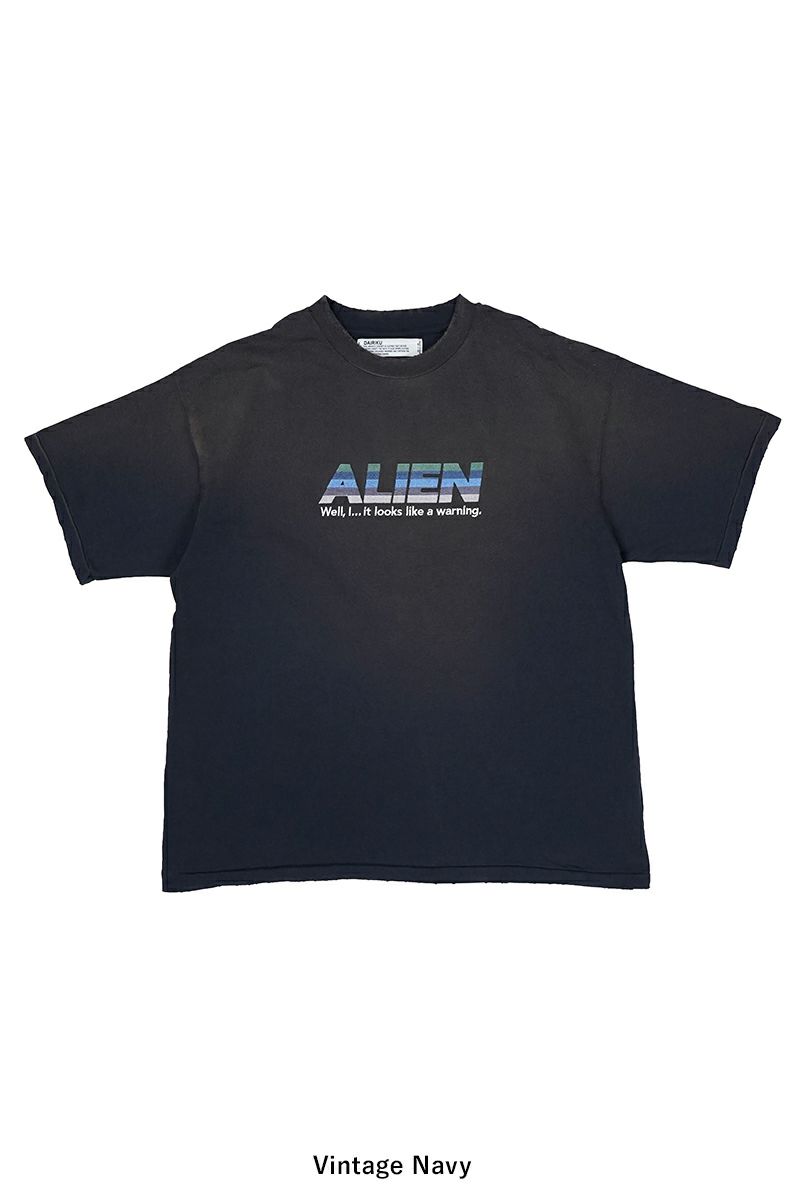 DAIRIKU(ダイリク)Alien Vintage Wash H-S Tee エイリアンヴィンテージウォッシュTシャツ 25SS CS3 -20