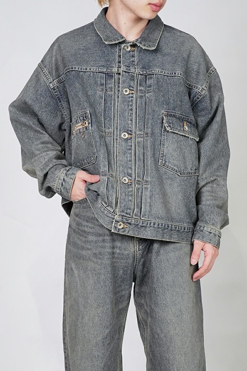 DAIRIKU(ダイリク)2PKT Vinatge Denim Jacket 2ポケットヴィンテージデニムジャケット 25SS RG-DNM2 -1