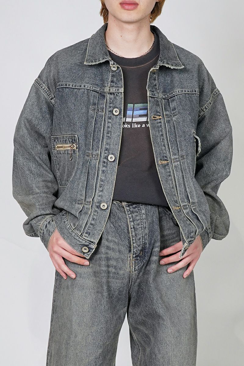 DAIRIKU(ダイリク)2PKT Vinatge Denim Jacket 2ポケットヴィンテージデニムジャケット 25SS RG-DNM2 -2