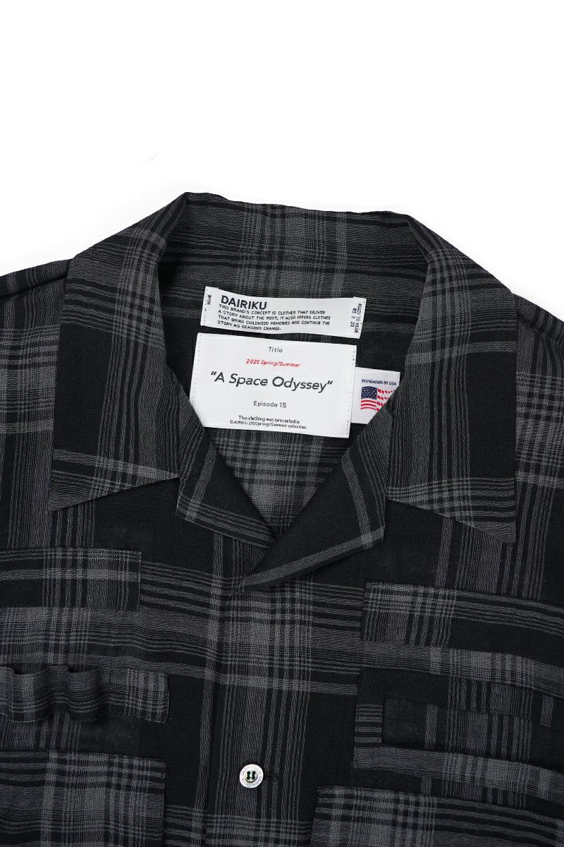 DAIRIKU(ダイリク)Astronaut Check H-S Shirt アストロノート チェックシャツ 25SS SHT-5 -16