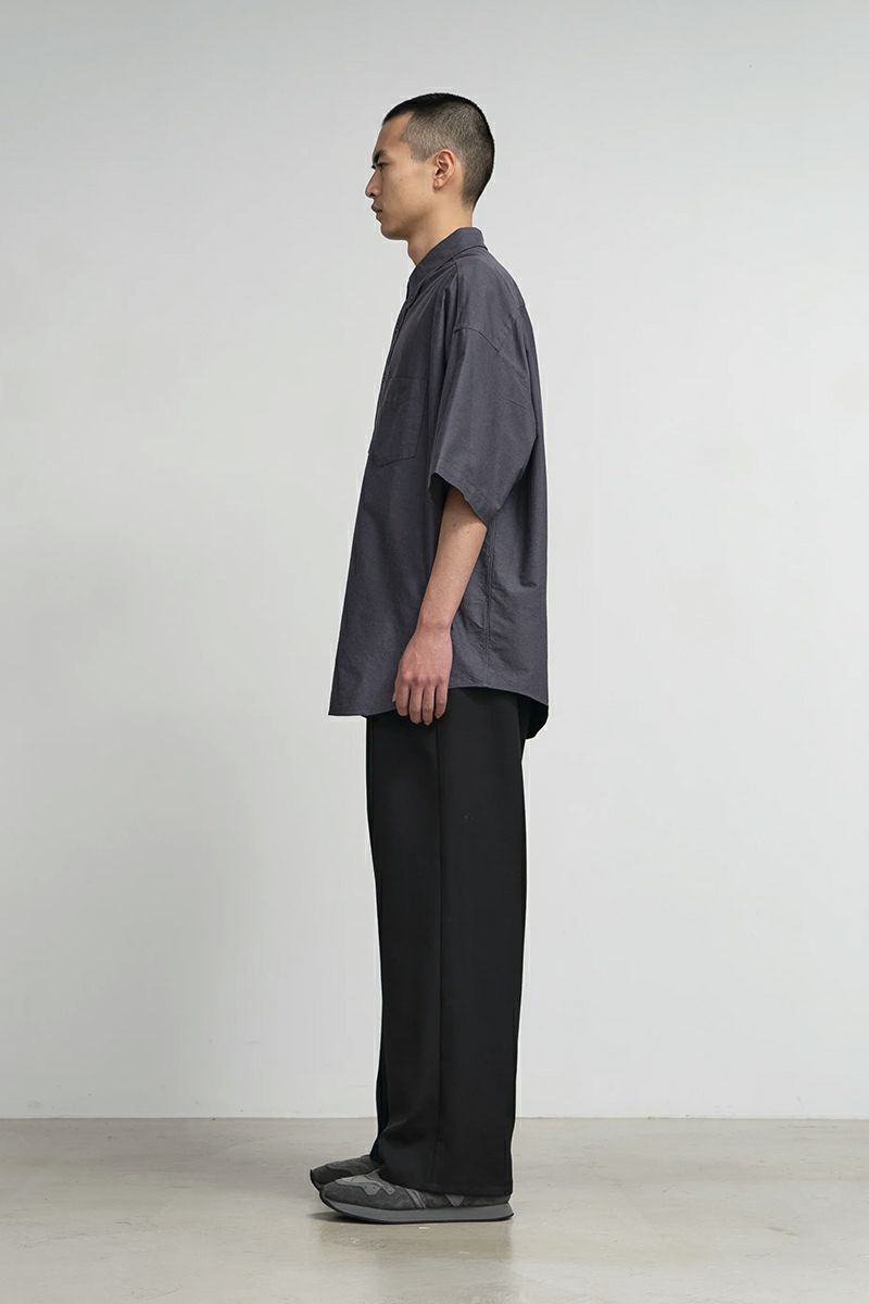 Graphpaper(グラフペーパー)Oxford S/S Oversized B.D Shirt オックスフォード半袖オーバーサイズボタンダウンシャツ GM251-50023B -2
