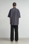 Graphpaper(グラフペーパー)Oxford S/S Oversized B.D Shirt オックスフォード半袖オーバーサイズボタンダウンシャツ GM251-50023B -3
