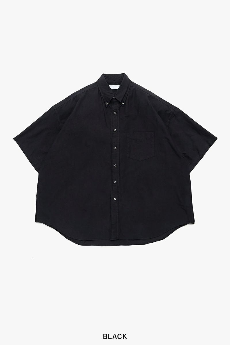 Graphpaper(グラフペーパー)Oxford S/S Oversized B.D Shirt オックスフォード半袖オーバーサイズボタンダウンシャツ GM251-50023B -8