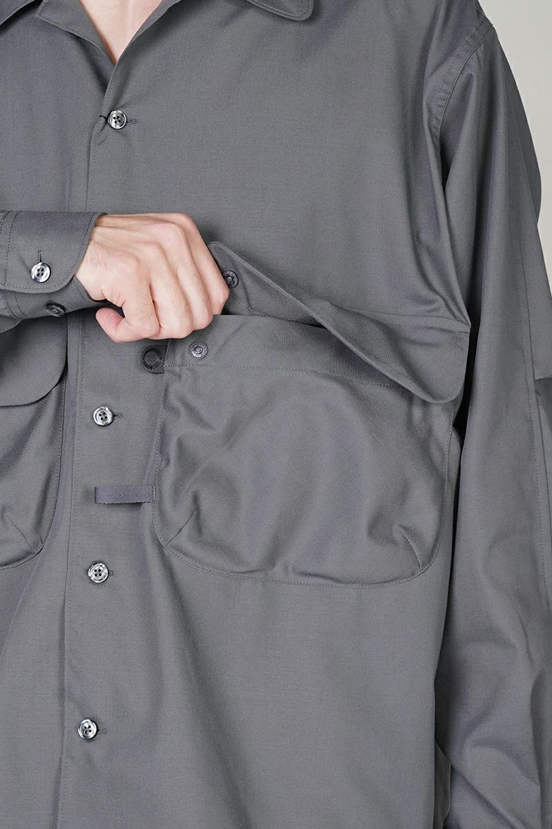 DAIWA PIER 39(ダイワピア39)TECH SPORTS OPEN COLLAR SHIRT LS テック 長袖スポーツオープンカラーシャツ BE-82025