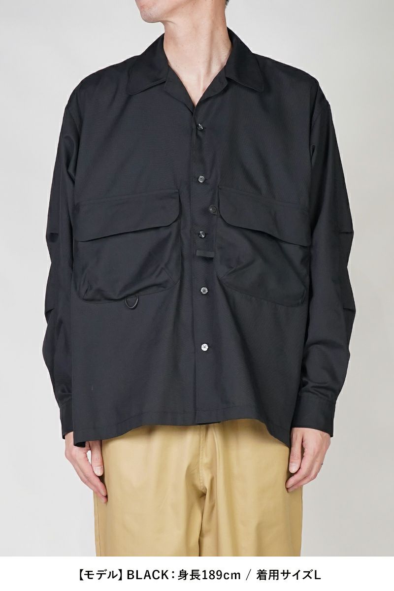 DAIWA PIER 39(ダイワピア39)TECH SPORTS OPEN COLLAR SHIRT LS テック 長袖スポーツオープンカラーシャツ BE-82025