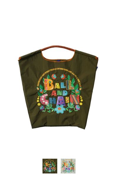 Ball & Chain(ボールアンドチェーン)Ball&Chain Garden ボールアンドチェーンガーデン FLOWER FONT (M) フラワーフォントM ショッピングバック トートバッグ 301057
