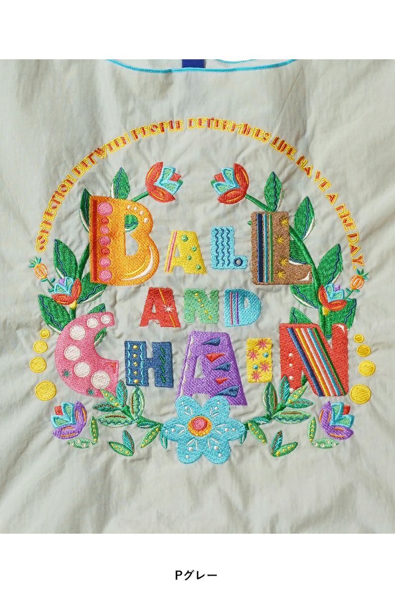 Ball & Chain(ボールアンドチェーン)Ball&Chain Garden ボールアンドチェーンガーデン FLOWER FONT (M) フラワーフォントM ショッピングバック トートバッグ 301057 -9
