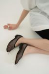 CLANE(クラネ)MESH OBLIQUE TOE FLAT SHOES メッシュオブリークトゥーフラットシューズ 18115-8542