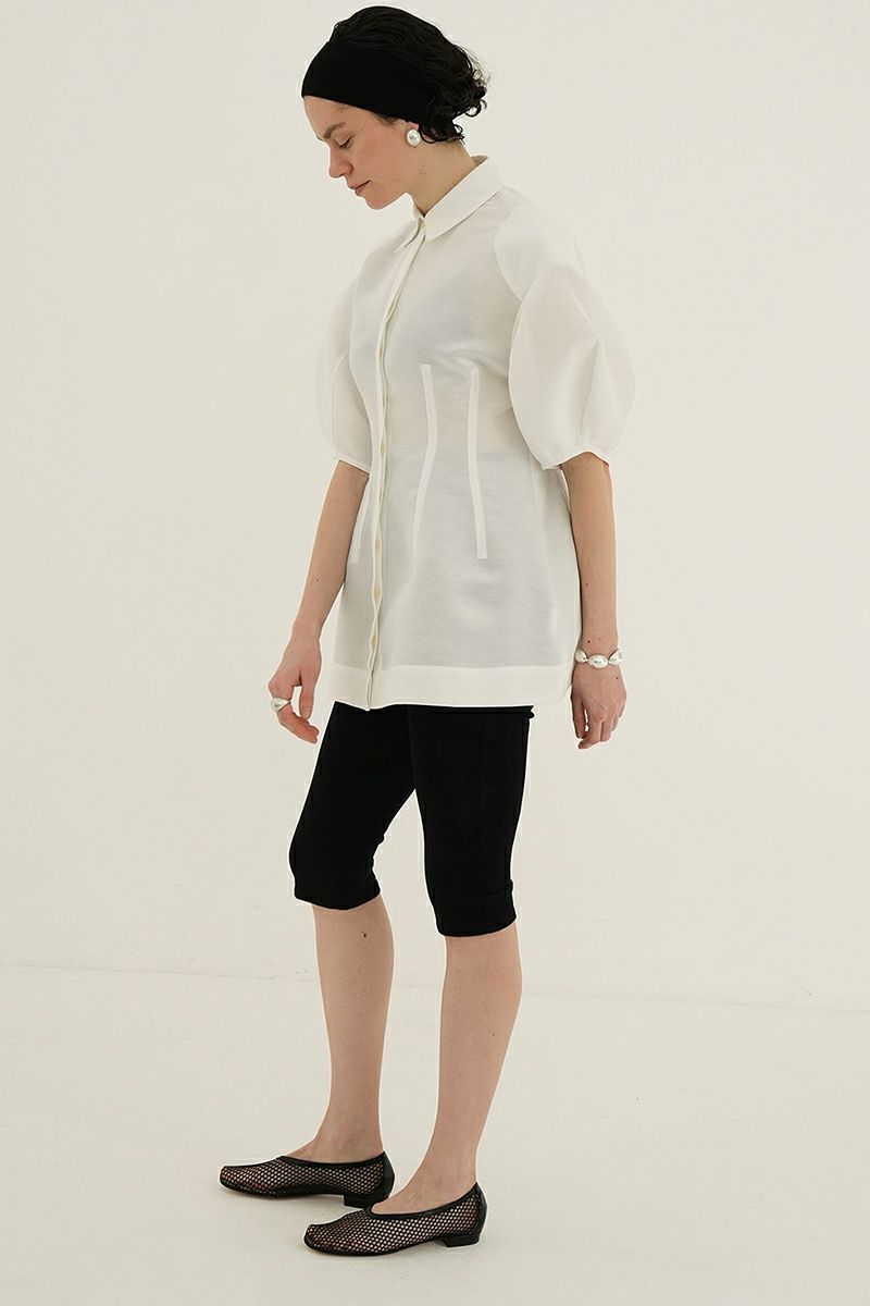 CLANE(クラネ)MESH OBLIQUE TOE FLAT SHOES メッシュオブリークトゥーフラットシューズ 18115-8542 -5