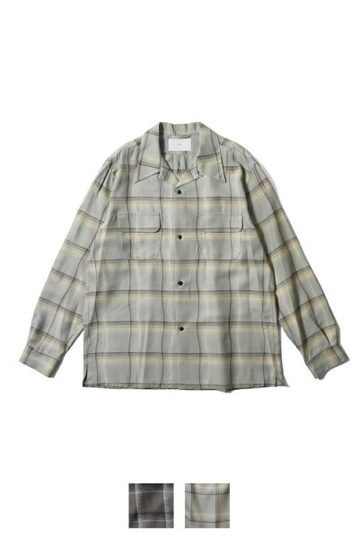 SUGARHILL(シュガーヒル)OMBRE PLAID OPEN COLLAR SHIRTS オンブレプレイドオープンカラーシャツ 2541000501