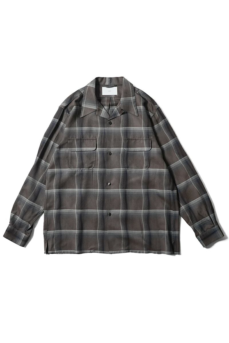 SUGARHILL(シュガーヒル)OMBRE PLAID OPEN COLLAR SHIRTS オンブレプレイドオープンカラーシャツ 2541000501 -14